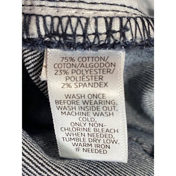 Ann Taylor Loft Modern Kick Crop Denim Jeans Dark Wash Stretchy Wimen’s 27/4P - Picture 9 of 9